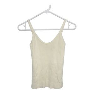 Y2K Moda cream knit tank top medium f